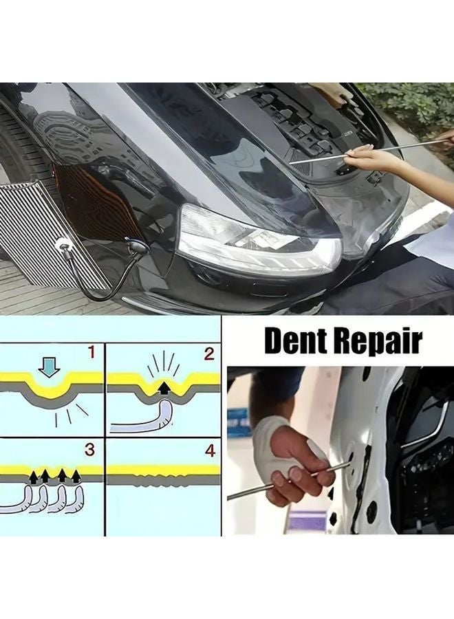 أداة إصلاح الصدمات بدون طلاء أسود، أداة إزالة الجليد، مجموعة إصلاح هيكل السيارة - Image 5